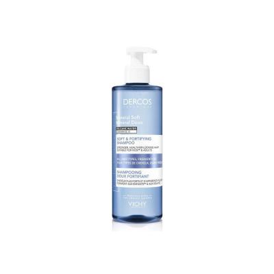Vichy Dercos Mineral Soft Shampoo 400ml - Strengthening Daily Use for All Hair Types - image 3