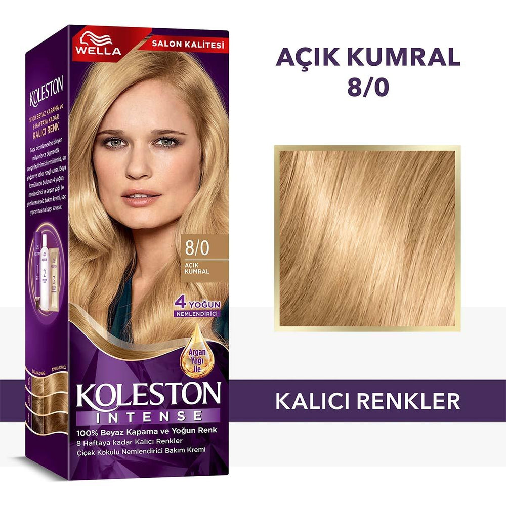 Wella Koleston Intense Hair Color - Light Brown 8/0 for Women & Teens - view 2