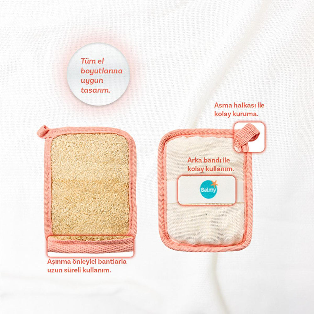 Balmy Nektari Soap-Filled Loofah Bath Sponge: Natural Exfoliating Loofah with Nectarine & Lemongrass - Deep Cleansing, Skin Renewal Balmy Nektari Soap Loofah: Exfoliating Bath Sponge - Natural Cleanse bath loofah, soap filled loofah, natural exfoliating loofah, nectarine lemongrass soap, natural bath soap, exfoliating bath sponge, deep cleansing loofah, Balmy Nektari, bath scrubber, skin renewal, bath sponge, exfoliating sponge, natural soap, loofah, body scrub, shower, cleansing, exfoliation, skincare, per
