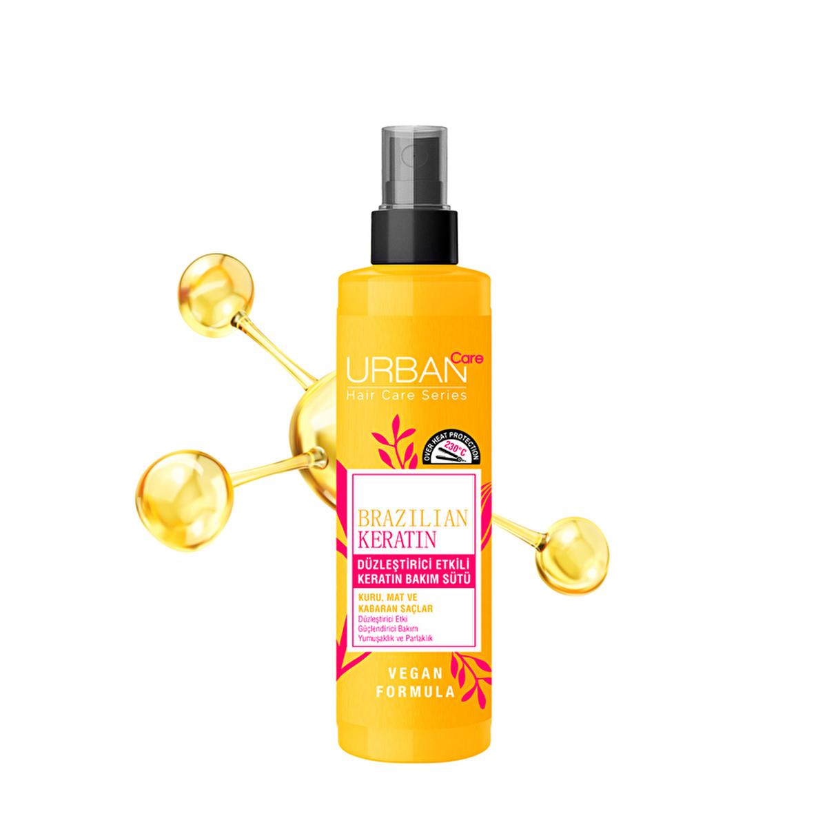 Urban Care Brazilian Keratin Hair Care Product - Nourishing, Smoothing, and Heat Protecting Serum for Manageable Hair Urban Care Keratin Serum for Smooth Hair Keratin Hair Care, Brazilian Keratin Treatment, Hair Smoothing Serum, Vegan Hair Products, Natural Hair Care, Hair Nourishment, Moisturizing Hair Serum, Heat Protecting Serum, Manageable Hair, Hair Health, Vegan Hair Care, Dermatologically Tested Hair Products