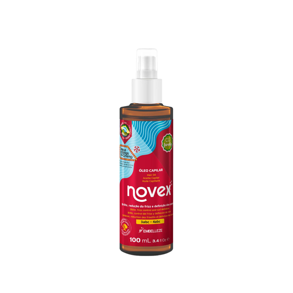 Novex Movie Star Shine Curl-Defining Hair Oil - Extra Shine for Curls 100 ml