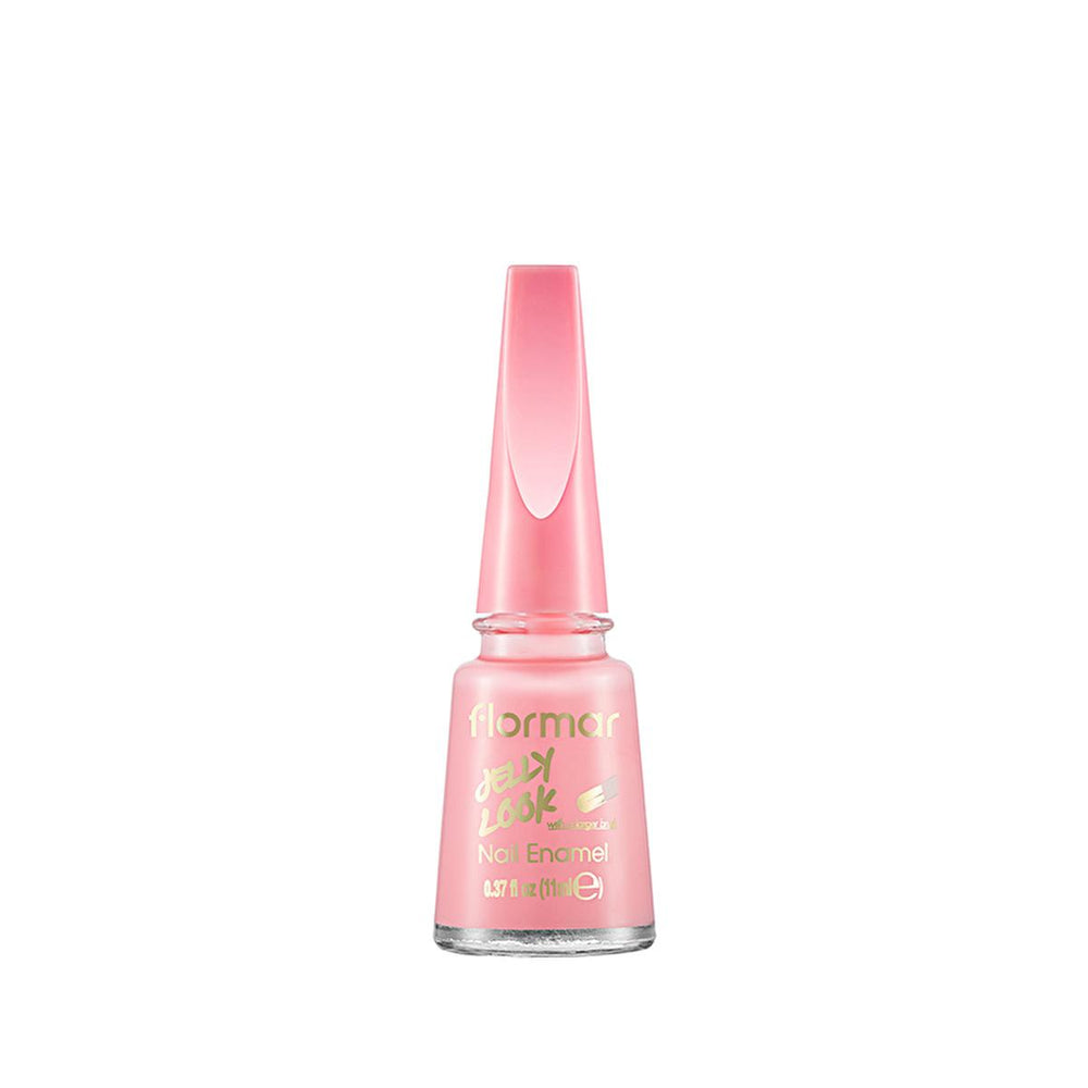 Flormar Jelly Look Nail Polish - High-Pigment, Gel Finish, Long-Lasting - Milky Pinky - view 4