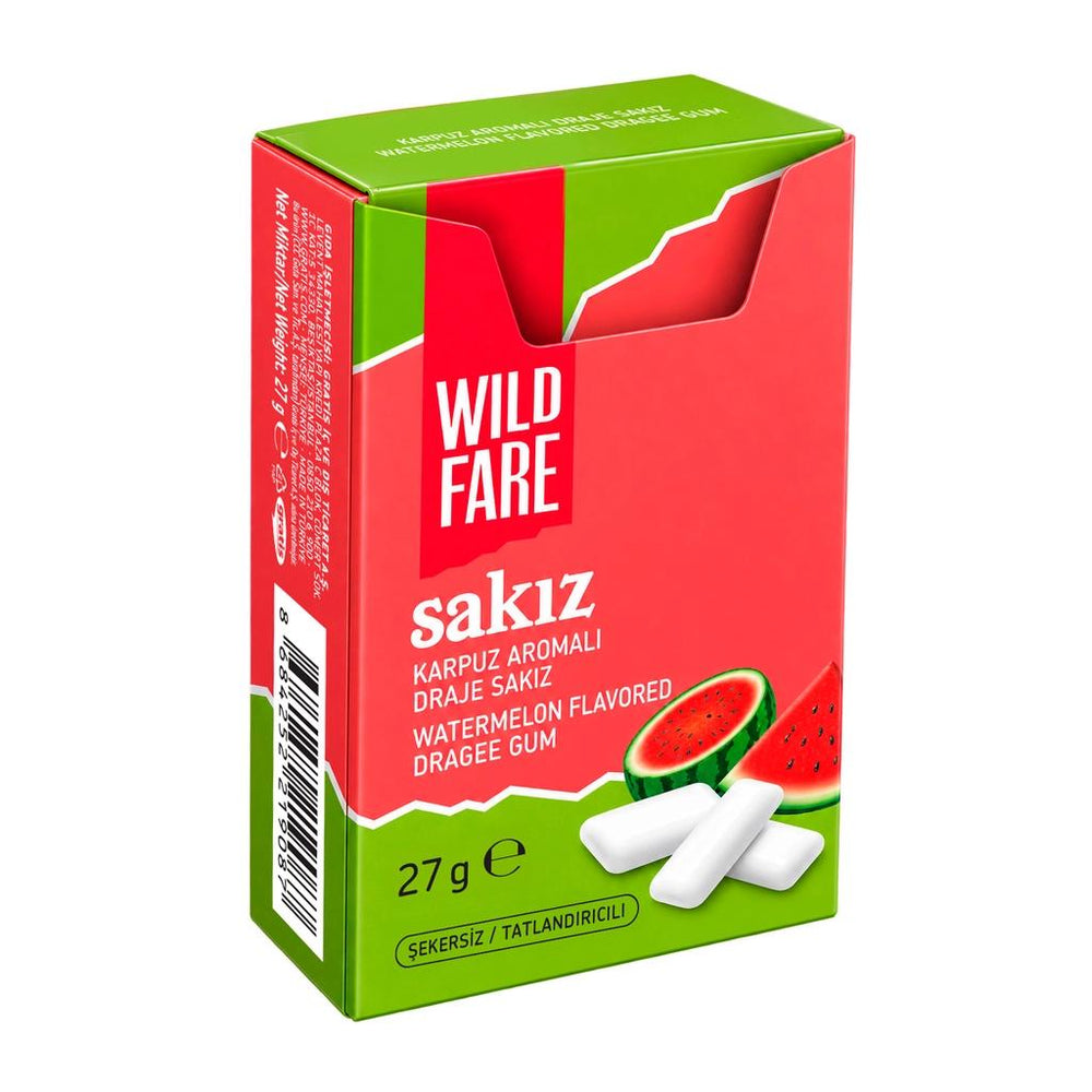 Wildfare Watermelon Flavored Dragee Gum Refreshing Chew 27g