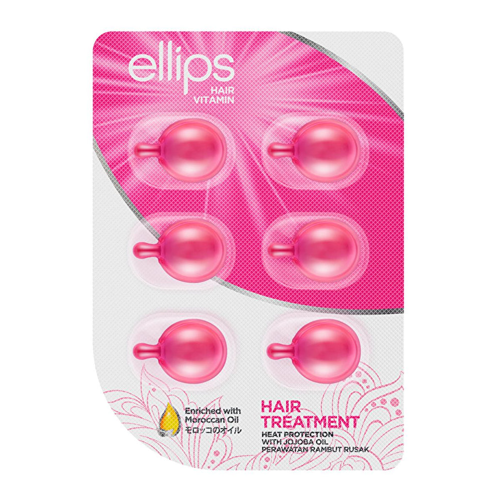 Ellips Hair Vitamin Treatment - Nourish & Strengthen Damaged Hair with Argan Oil & Vitamins A, C, E - Hair Mask