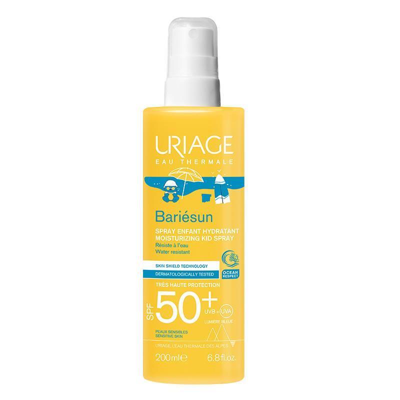 Uriage Moisturizing Kid Sunscreen Spray SPF50+ - Waterproof, Non-Irritating Sun Protection for Children Uriage Kid Sunscreen Spray SPF50+ - Waterproof & Non-Irritating sunscreen spray for kids, moisturizing sun protection, SPF 50+ sunscreen, waterproof sunscreen, non-irritating sunscreen for children, kid sun care, children's sunscreen, sensitive skin sunscreen, sun protection spray, Uriage, pediatric sunscreen, outdoor protection for kids