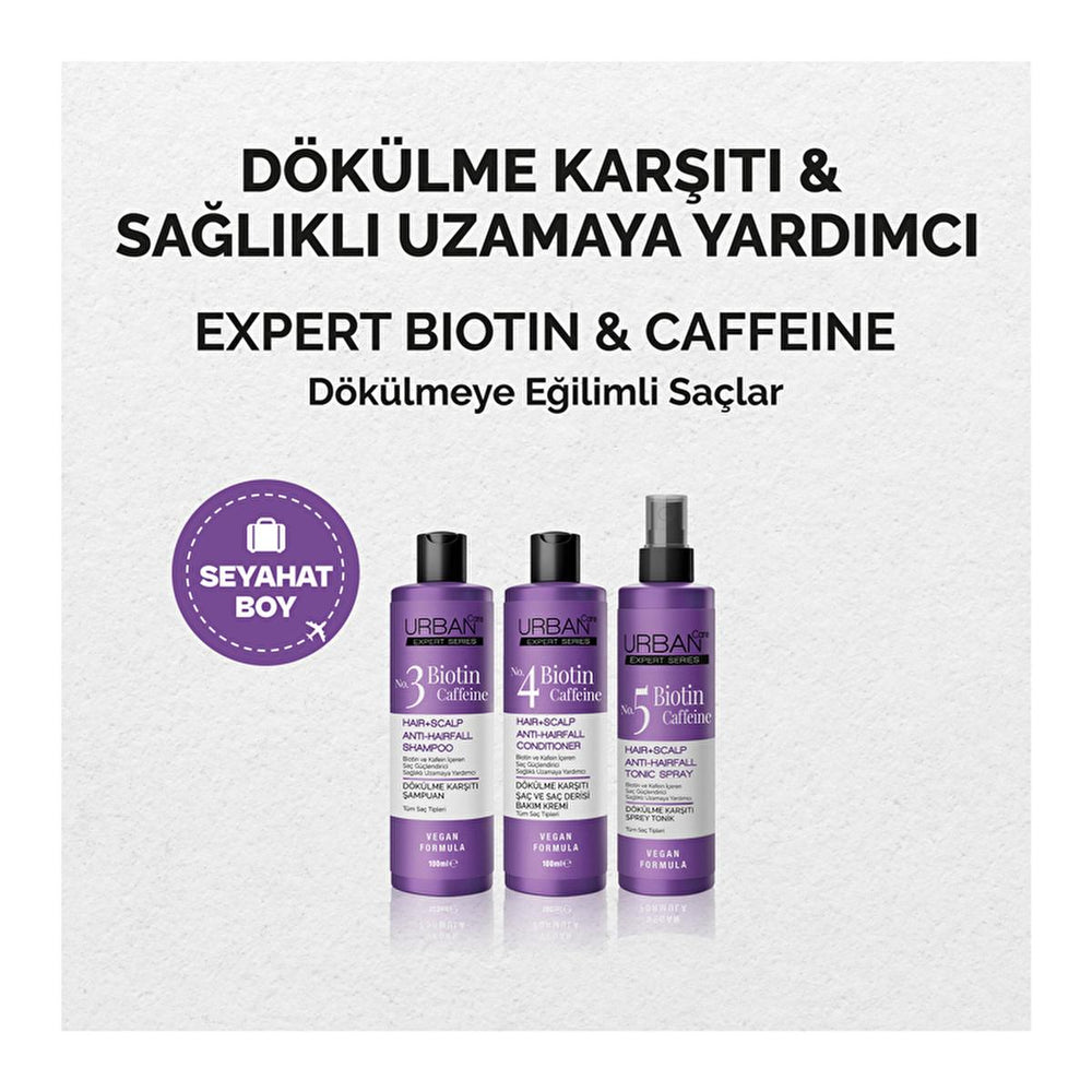 Urban Care Expert Biotin & Caffeine Anti-Hair Loss Shampoo for Women and Men - 3.38 fl oz - Vegan, Cruelty-Free - view 3