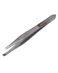 Nascita Chrome Slant Tip Tweezers for Precise Grooming
