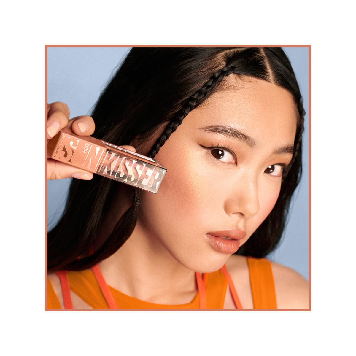 Maybelline New York Sunkisser Liquid Blush 05 Blazing - Long-Lasting Natural-Looking Flush for Cheeks Maybelline Sunkisser Liquid Blush - Long-Lasting Cheek Color Liquid Blush, Maybelline Sunkisser, Long-lasting Blush, Natural-looking Blush, Vitamin E Blush, Makeup for Cheeks, Healthy Glow, Sun-Kissed Cheeks, Easy Makeup, Long-Lasting Makeup, Cosmetics for Women, Everyday Makeup, Special Occasion Makeup, Makeup for Various Skin Types