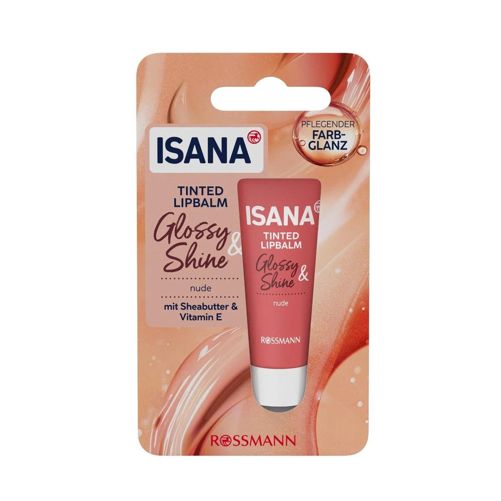 Isana Lip Care Cream Nude Tint for Soft Hydrated Lips 10 ml