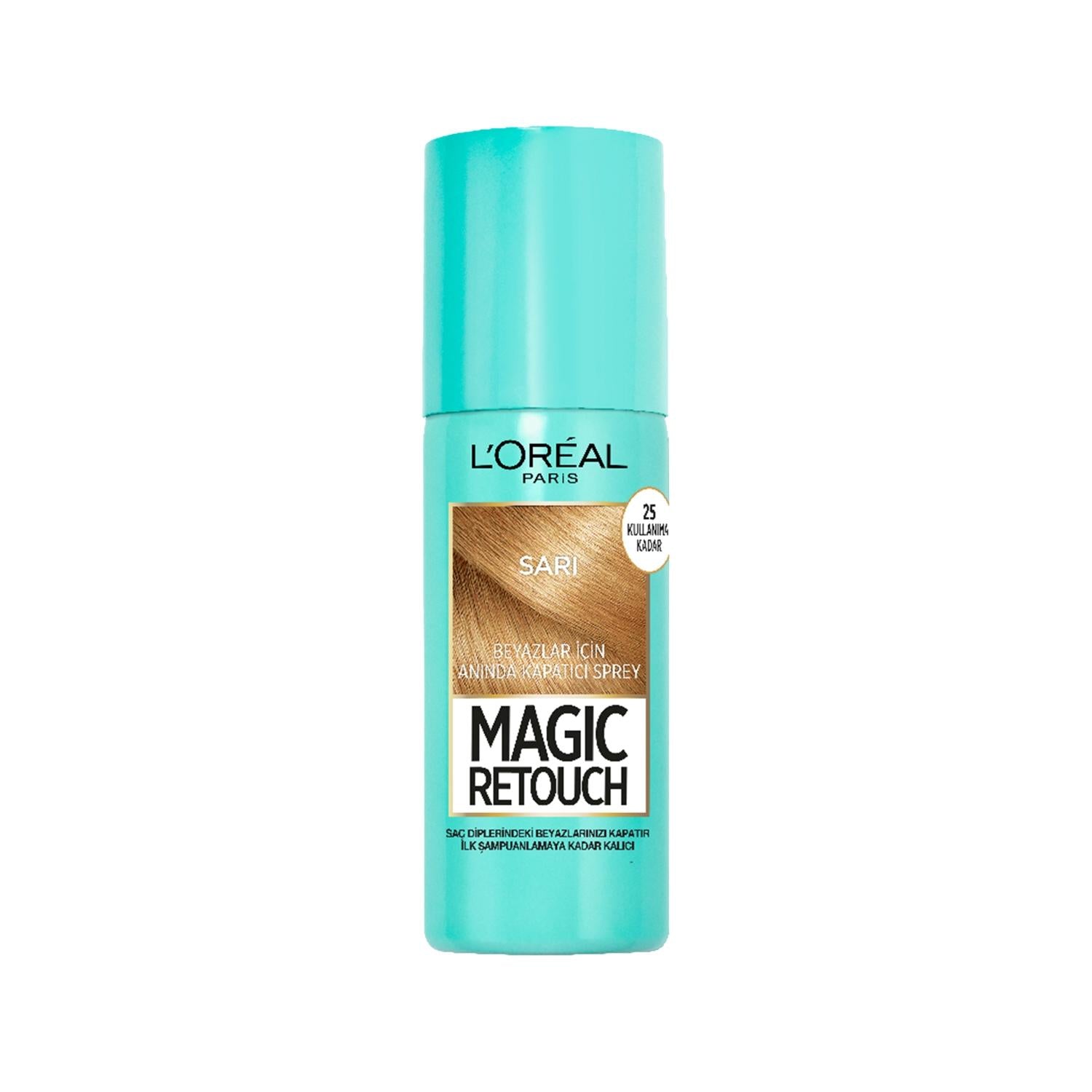 L'Oreal Paris Magic Retouch Gray Hair Touch-up Spray for Blonde Hair - 2.54 fl oz L'Oreal Paris Magic Retouch Gray Hair Spray - 2.54 fl oz L'Oreal Paris Magic Retouch, Gray hair touch-up spray, Blonde hair color correction, Temporary hair color spray, Hair root concealer, Blonde hair care, Gray hair solution, Hair touch-up on-the-go, Easy hair care, L'Oreal Paris hair products