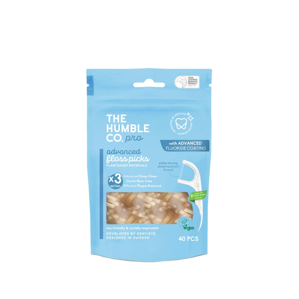 The Humble Co Pro Advanced Floss Picks - Eco-Friendly Dental Floss Picks for Effective Interdental Cleaning The Humble Co Pro Advanced Floss Picks - Eco-Friendly Oral Care dental floss picks, plant-based floss, oral hygiene tools, interdental cleaning, eco-friendly dental care, sustainable oral care, oral hygiene, dental care, eco-friendly products, plant-based products, The Humble Co