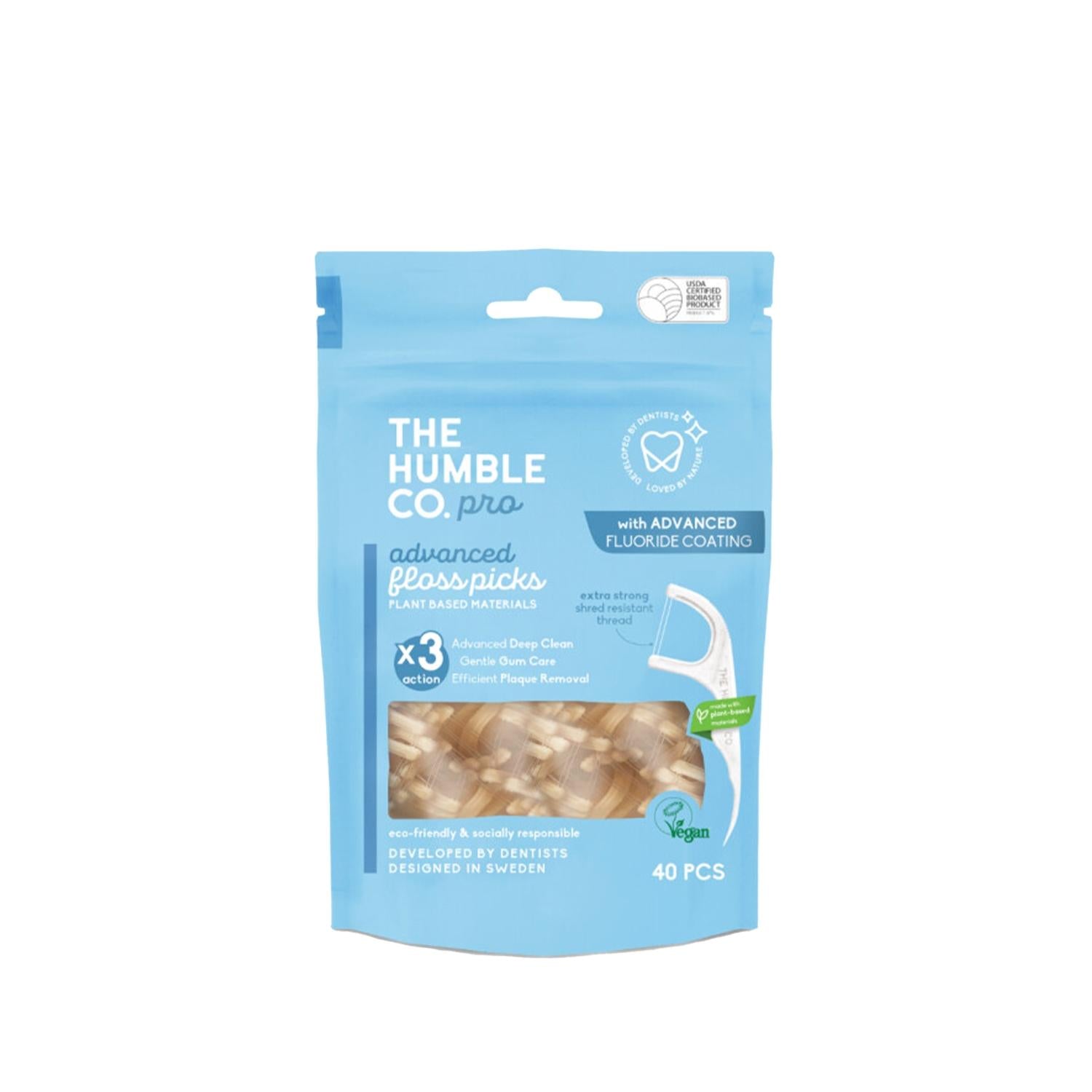 The Humble Co Pro Advanced Floss Picks - Eco-Friendly Dental Floss Picks for Effective Interdental Cleaning The Humble Co Pro Advanced Floss Picks - Eco-Friendly Oral Care dental floss picks, plant-based floss, oral hygiene tools, interdental cleaning, eco-friendly dental care, sustainable oral care, oral hygiene, dental care, eco-friendly products, plant-based products, The Humble Co