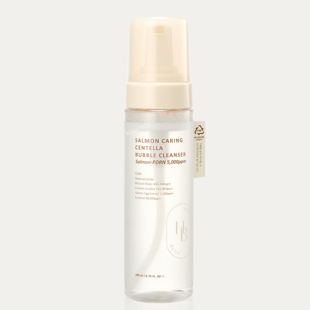 Heveblue Salmon Caring Centella Bubble Cleanser Pore Purifying 200ml