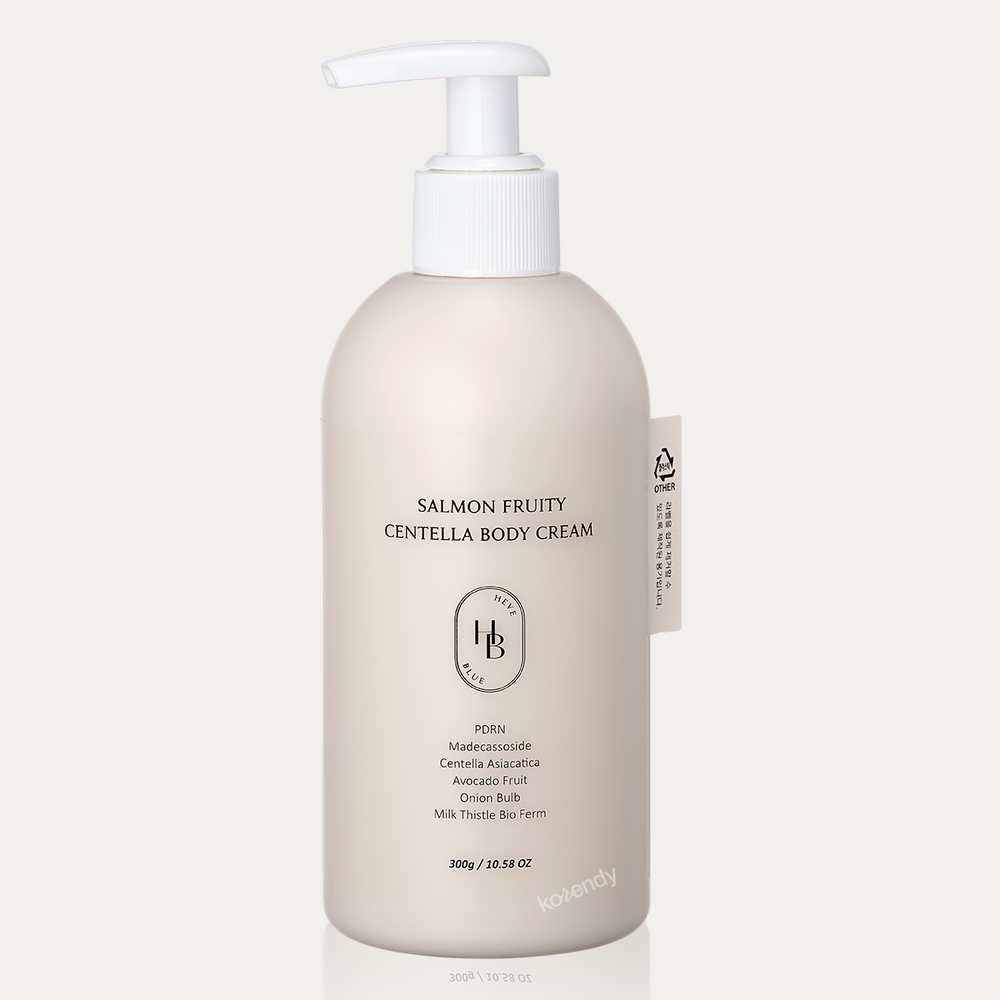 Heveblue Salmon Fruity Centella Body Cream Hydrating 300g