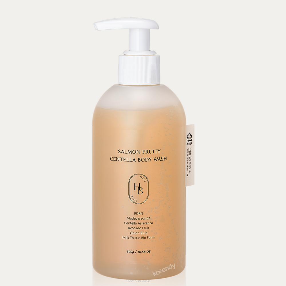 Heveblue Salmon Fruity Centella Body Wash Nourishing Cleanser 300g