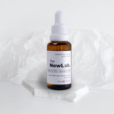 The NewLab Anti-Aging Face Serum: Retinol, Squalene, Jojoba Oil - Wrinkle Reduction, Deep Moisturization, Vegan, Cruelty-Free - 30ml The NewLab Anti-Aging Face Serum: Retinol, Wrinkle Reduction anti-aging face serum, retinol serum, wrinkle reduction, skin moisturizing serum, vegan skincare, cruelty-free face serum, squalene serum, jojoba oil serum, anti-aging, retinol, squalene, jojoba oil, vitamin E, vegan, cruelty-free, PETA certified, fine lines, skin texture, skin radiance, hydration, moisturizing, dry 