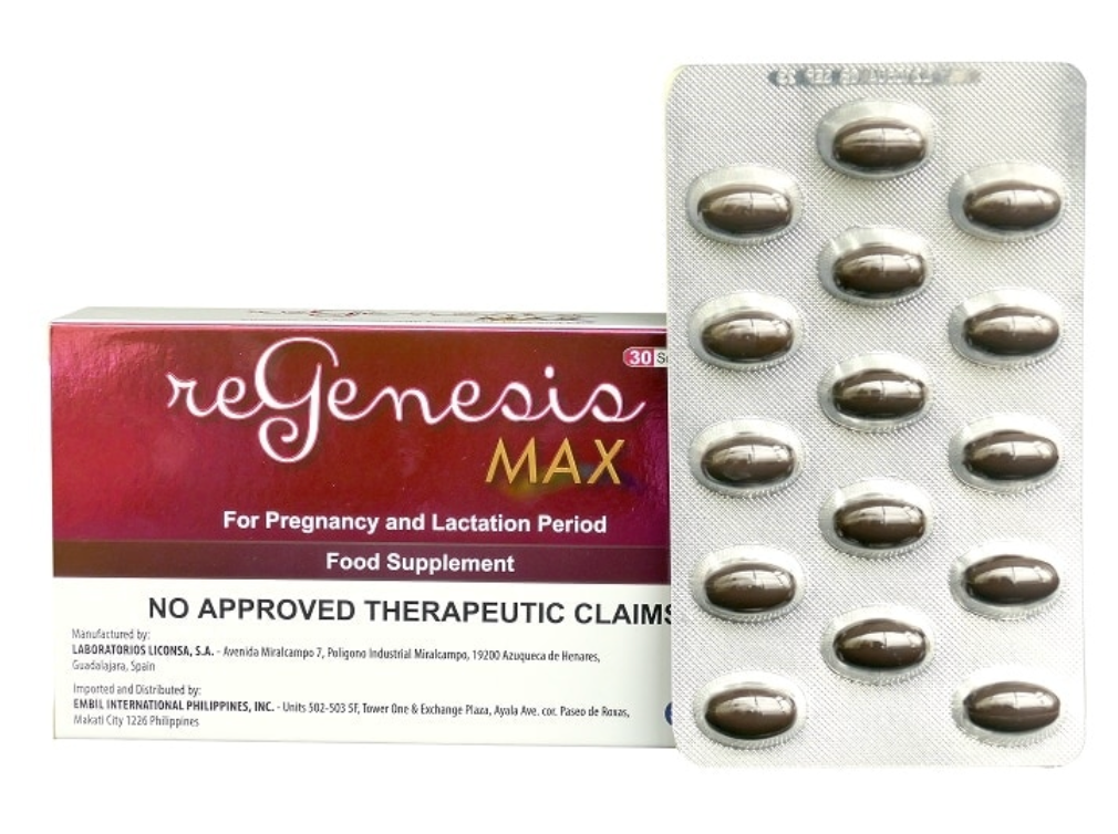 Regenesis MAX supplement packaging
