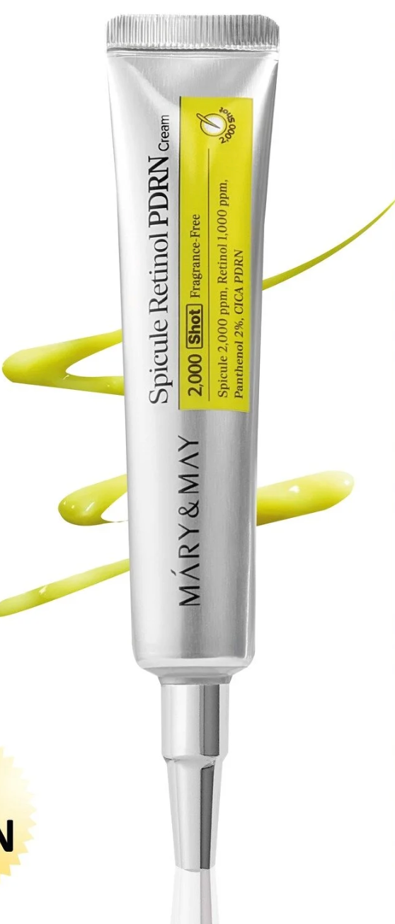 Mary & May Smart Retinol™ Spicule PDRN Cream 15g | Pore-Refining, Brightening & Anti-Wrinkle Treatment