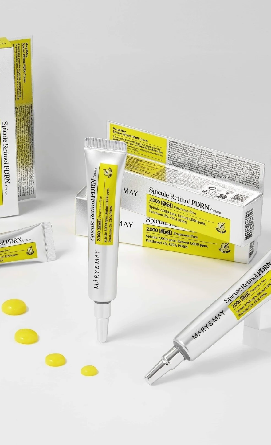Mary & May Smart Retinol™ Spicule PDRN Cream 15g | Pore-Refining, Brightening & Anti-Wrinkle Treatment
