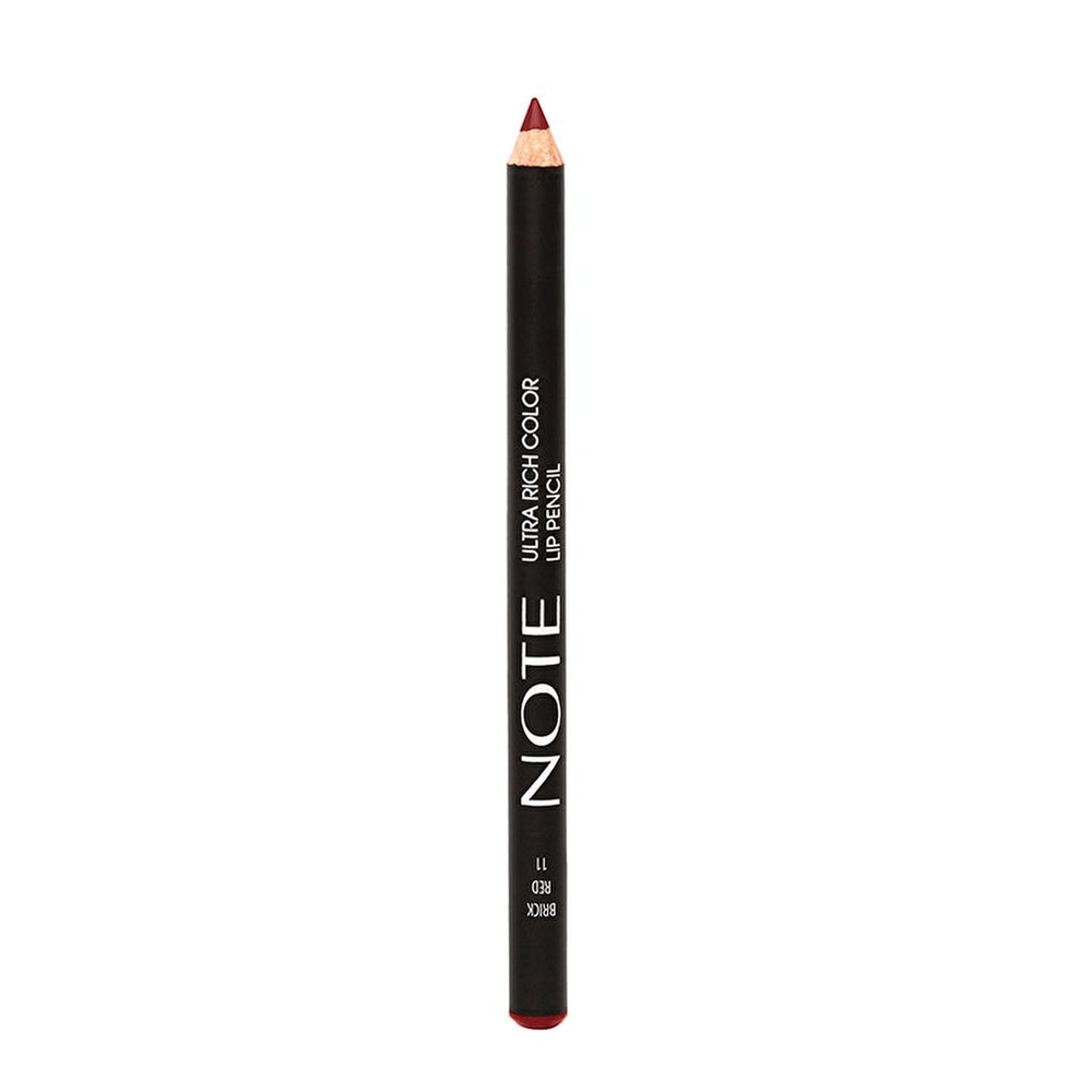 Note Ultra Rich Color Lip Pencil 11 Brick Red Matte Finish