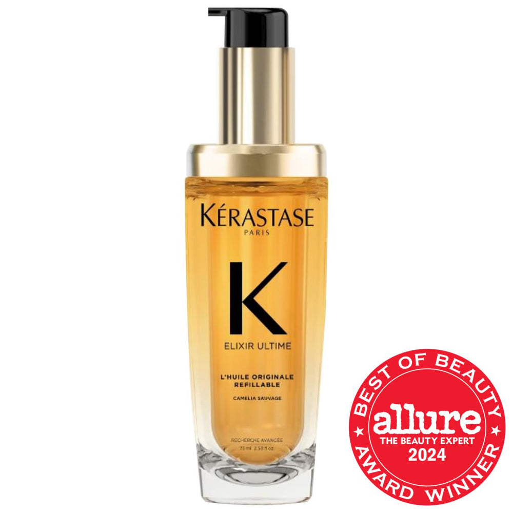 Elixir Ultime Refillable Hydrating Hair Oil - Smooths Frizz, Heat Protection up to 450°F, Enhances Shine Elixir Ultime Hydrating Hair Oil - Smooth, Shiny Hair Hair Oil, Hydrating Hair Care, Refillable Hair Products, Heat Protectant for Hair, Anti-Frizz Hair Treatment, Sustainable Hair Care Products, Hair Care for Straight Hair, Hair Care for Curly Hair, Hair Care for Wavy Hair, Hair Care for Coily Hair, Fine Hair Care, Medium Hair Care, Thick Hair Care, Eco-Friendly Hair Products, Refillable Cosmetics, Hair