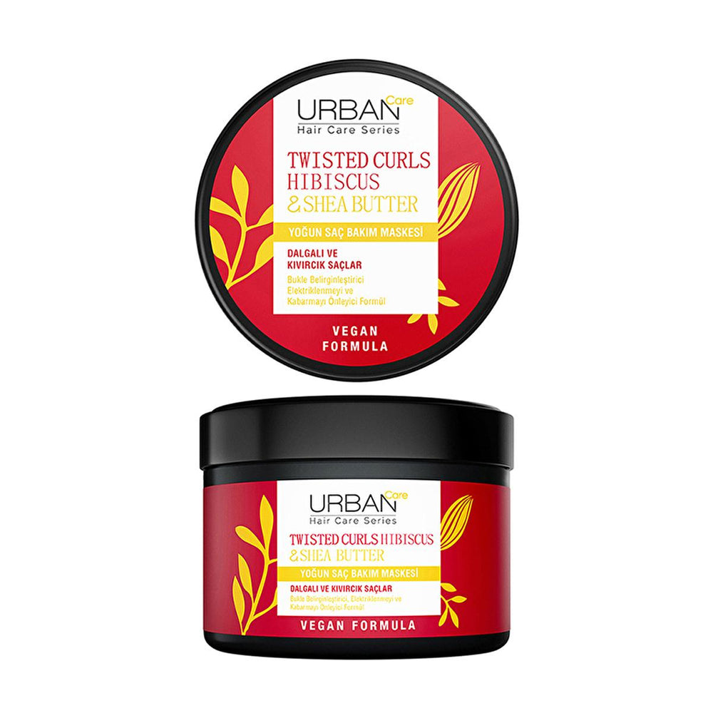 Urban Care Hibiscus & Shea Butter Hair Care Mask for Curly & Wavy Hair - Vegan, Paraben-Free, Nourishing & - view 4