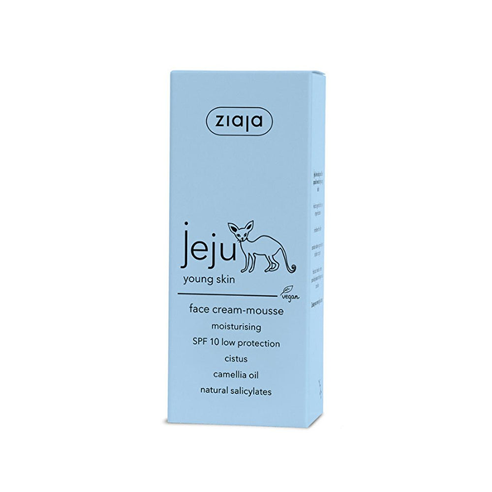 Ziaja Moisturizing Face Cream with SPF10 - Hydrating, Non-Greasy, and Perfect as Makeup Base for Acne-Prone Skin - Face Cream