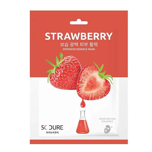 5C Cure Strawberry Sheet Mask - Nourishing, Hydrating, and Revitalizing Skincare with Antioxidant Protection 5C Cure Strawberry Sheet Mask - Hydrating & Nourishing Skincare Sheet Mask, Strawberry Extract Skincare, Hydrating Face Mask, Antioxidant Skincare, Natural Skincare Products, Skincare Routine, Nourishing Skincare, Hydrating Skincare, Revitalizing Skincare, Brightening Skincare, Elasticity Enhancing Skincare, Skincare for Dry Skin, Skincare for Sensitive Skin