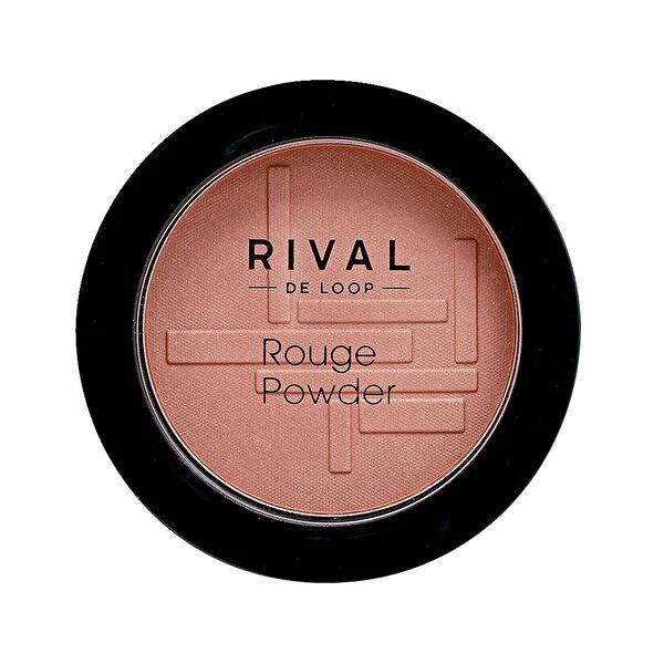 Rival de Loop Makeup Powder, Soft Texture Cheek Blush for Natural Healthy Glow - No:02 Hibiscus Rival de Loop Makeup Powder for Natural Glow makeup powder, cheek blush, natural makeup, soft texture cosmetics, healthy glow makeup, Rival de Loop, cosmetics, makeup essentials, natural flush, healthy complexion, soft texture, brush application, cheek color, natural highlights