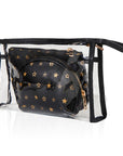 Eklips 3-Piece Set Bag - Black PVC, Fashionable Storage & Organization