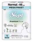 Sleepy Bio Natural Premium Plus Size 1 Normal Pads 46 Count