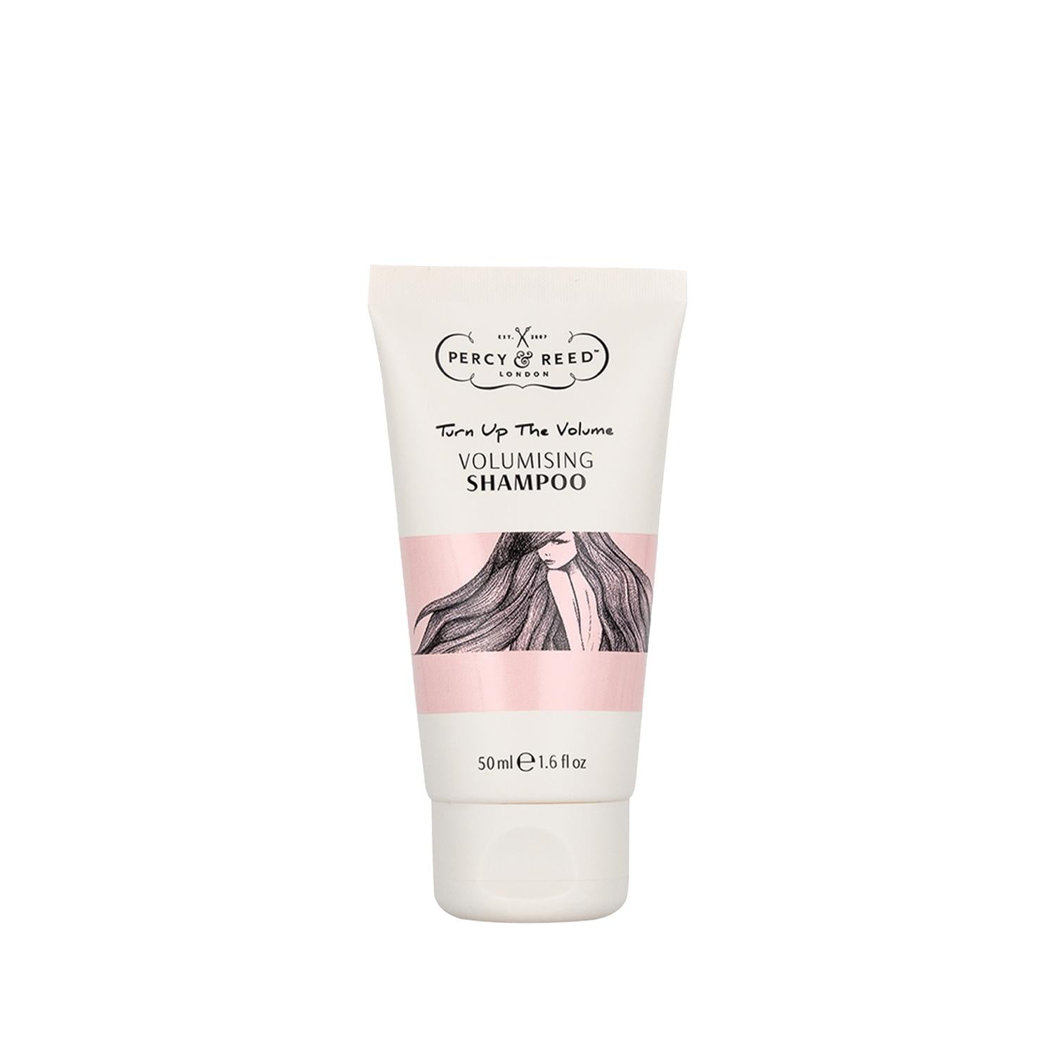 Percy & Reed Volumizing Sulfate-Free Shampoo: Add Body & Fullness to Fine Hair - Travel Size 50ml Percy & Reed Volumizing Shampoo: Sulfate-Free Volume volumizing shampoo, sulfate-free shampoo, shampoo for volume, travel size shampoo, fine hair shampoo, Percy & Reed shampoo, hair volume shampoo, volumizing, sulfate free, travel size, fine hair, hair volume, shampoo, hair care, sensitive scalp, hair cleanser, body, fullness, beauty, personal care, gifts for her, gifts for women, hair products, shampoo for fin