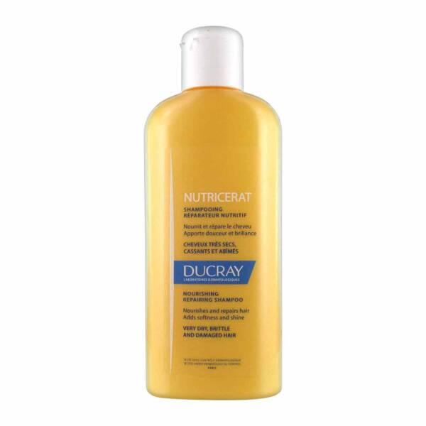 Ducray Nutricerat Repairing Shampoo 200ml - Nourishing Shampoo for Dry, Damaged Hair - Shampoo