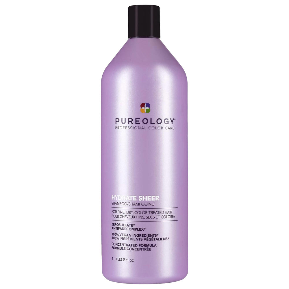 Hydrate Sheer - Sulfate-Free Shampoo for Fine Hair, Color-Safe, Vegan, Cruelty-Free Hydrate Sheer Shampoo - Sulfate-Free for Fine Hair sulfate-free shampoo, silicone-free shampoo, hydrating shampoo for fine hair, color-safe shampoo, vegan hair care, cruelty-free shampoo, recyclable packaging shampoo, fine hair, dry hair, color-treated hair, gentle shampoo, nourishing shampoo