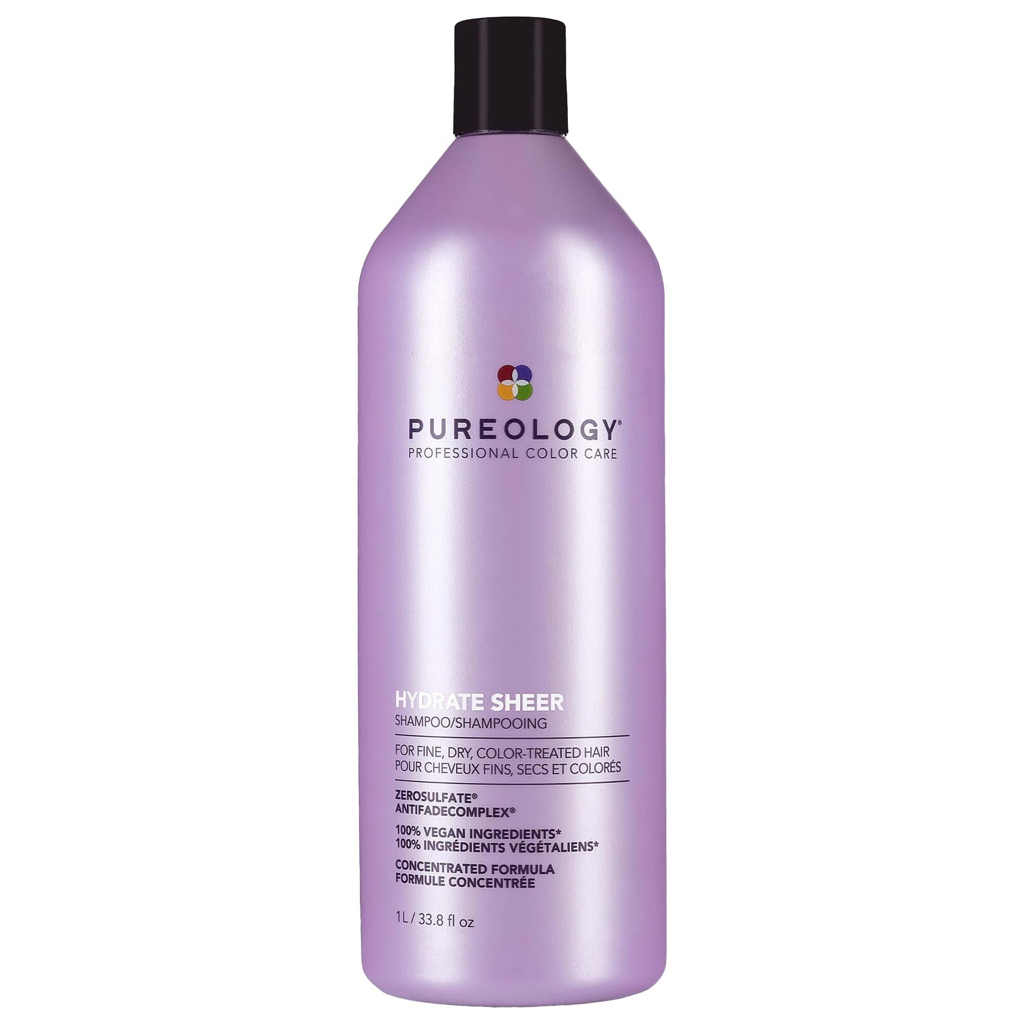 Hydrate Sheer - Sulfate-Free Shampoo for Fine Hair, Color-Safe, Vegan, Cruelty-Free Hydrate Sheer Shampoo - Sulfate-Free for Fine Hair sulfate-free shampoo, silicone-free shampoo, hydrating shampoo for fine hair, color-safe shampoo, vegan hair care, cruelty-free shampoo, recyclable packaging shampoo, fine hair, dry hair, color-treated hair, gentle shampoo, nourishing shampoo