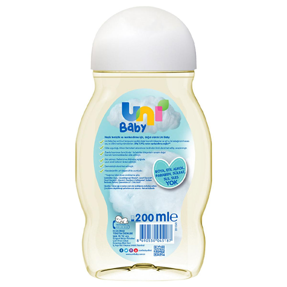 Uni Baby Shampoo - Natural, Hypoallergenic & Moisturizing Baby Hair & Body Wash - view 2