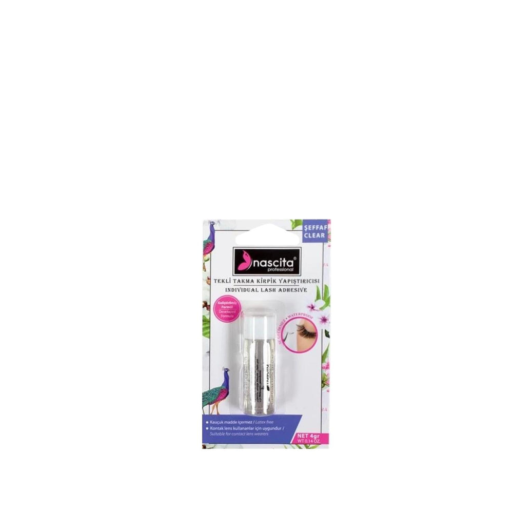 Nascita False Eyelash Adhesive - Transparent 4g Eyelash Glue for Secure and Natural Look Nascita 4g Transparent False Eyelash Adhesive - Natural Look false eyelash adhesive, transparent eyelash glue, eyelash glue 4g, Nascita eyelash adhesive, false eyelash makeup, beauty products, cosmetic enhancements, makeup accessories, professional makeup tools, natural look eyelash glue