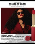 Loreal Paris Color Riche Rouge Confident Matte Lipstick - Long Lasting Hyaluronic Acid Lip Color - view 4