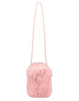 Eklips Pink Plush Phone Bag with Soft Texture
