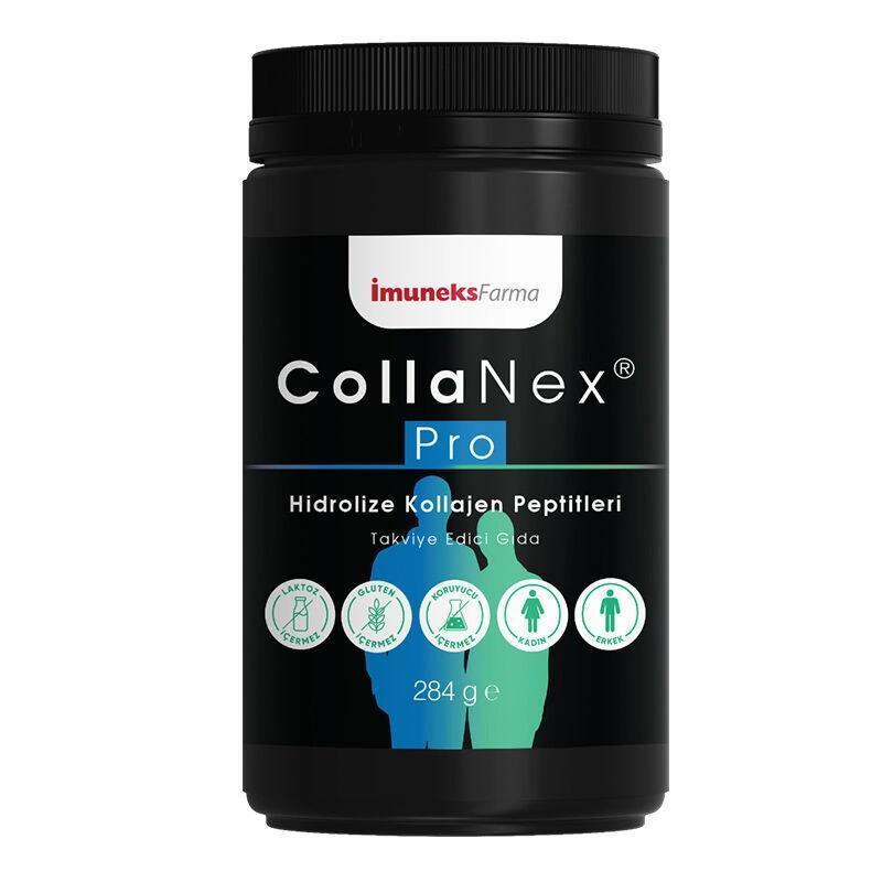 Imuneks Collanex Pro Hydrolyzed Collagen Peptides Powder 284g - Supports Skin, Hair, Nail, and Joint - Vitamin & Supplement