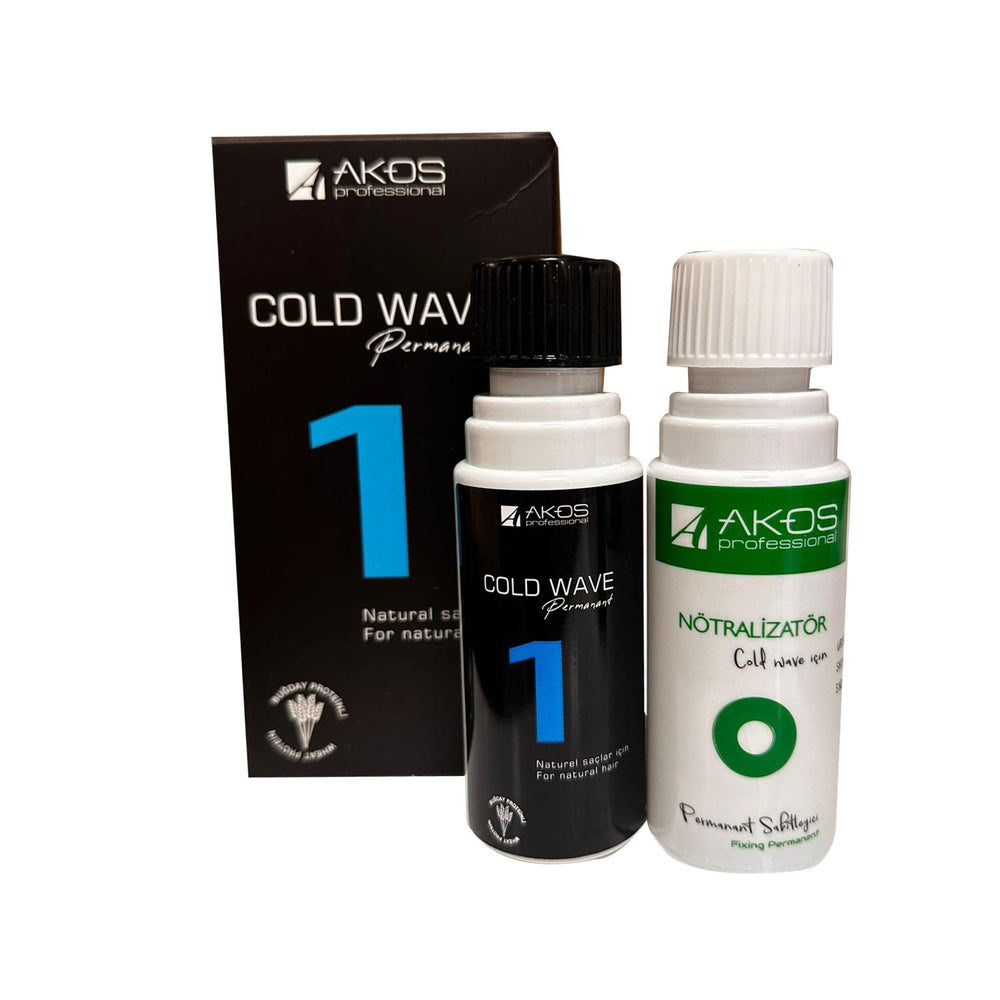 Akos Hair Perming Kit for Natural Hair - Cold Wave Perming Solution - Perma Seti No:1 - Hair Care