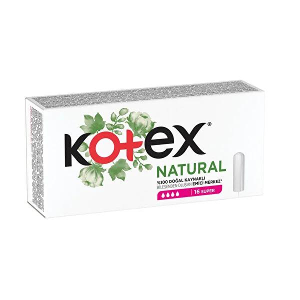 Kotex Natural Super Tampons 16 Count - Biodegradable | Organic - image 2