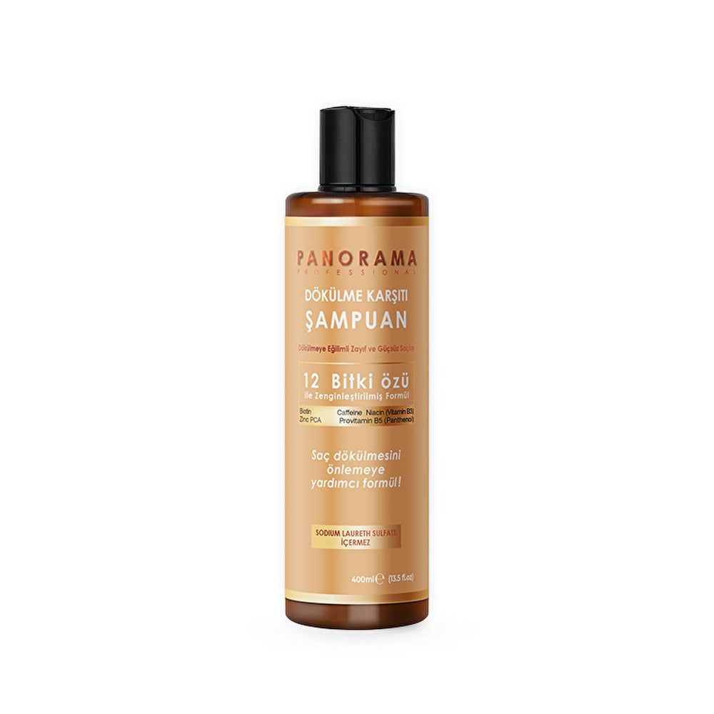 Panorama Professional Anti-Hair Loss Shampoo - Strengthens Hair, Stimulates Growth, 13.53 fl oz - Shampoo