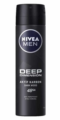 nivea men deep dimension deodorant 150ml front view, nivea men deep dimension deodorant 150ml spray bottle Nivea Men Deep Dimension Deodorant - 48 Hour Protection | 150ml Nivea Men Deep Dimension Deodorant | 150ml nivea, men-deodorant, deodorant-150ml, long-lasting-protection, masculine-fragrance, skin-moisturizer, freshness, body-odor-control, daily-use, ai-generated