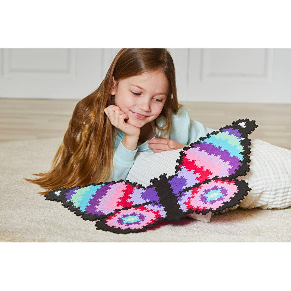 Plus Plus 800-Piece Butterfly Jigsaw Puzzle for Kids - Educational Toy for Creative Play and Problem-Solving Skills - Toy