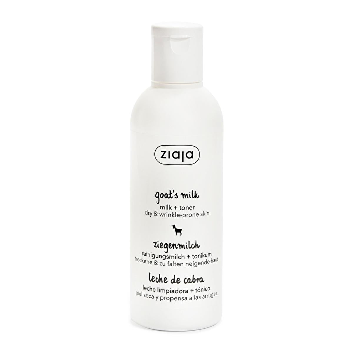Ziaja Goat's Milk Cleansing Milk and Toner - Natural, Vegan Skincare for Dry, Sensitive Skin Ziaja Goat's Milk Skincare for Dry Skin - Natural & Vegan goat's milk skincare, natural toner, vegan cleanser, eco-friendly cosmetics, sensitive skin care, dry skin relief, nourishing skincare, moisturizing toner, cruelty-free products, biodegradable packaging, recyclable materials, natural skincare, vegan skincare, skincare for dry skin, skincare for sensitive skin