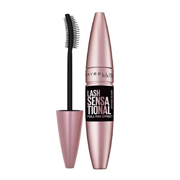 Maybelline Lash Sensational Intense Black Mascara: Fan Effect, Volume & Definition - Rose Infused Formula Maybelline Lash Sensational Mascara: Intense Black, Volume lash sensational mascara, Maybelline mascara, yelpaze etkili maskara, fan effect mascara, black mascara, volumizing mascara, defining mascara, rose infused mascara, long lasting mascara, Mascara, lash enhancement, eye makeup, floral cosmetics, easy application, separated lashes, curved brush, bold look, dramatic lashes, women's makeup, beauty pr