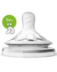 Philips Avent Natural Baby Bottle Nipple 2 Hole Slow Flow for 1 Month+ Infants - Pack of 2 - view 2
