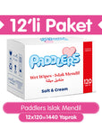 Paddlers Baby Wet Wipes - Soft, Gentle, and Convenient Hygiene for Infants - 120 Packs of 12 - view 3