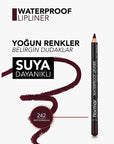 Flormar Mat Lip Liner - Waterproof & Highly Pigmented for Long-Lasting Lip Color - Deep Bordeaux - view 2